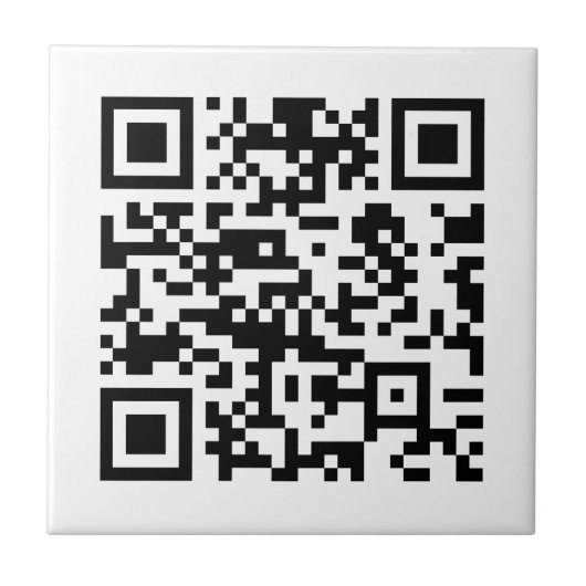 Direct Creëer QR-code (door uw URL in te voeren) Tegeltje (Voorkant)
