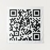 Direct Creëer QR-code (door uw URL in te voeren) Wandkleed (Voorkant (horizontaal))