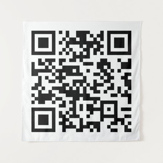 Direct Creëer QR-code (door uw URL in te voeren) Wandkleed (Voorkant)