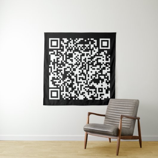 Direct Creëer QR-code (door uw URL in te voeren) Wandkleed (In situ)