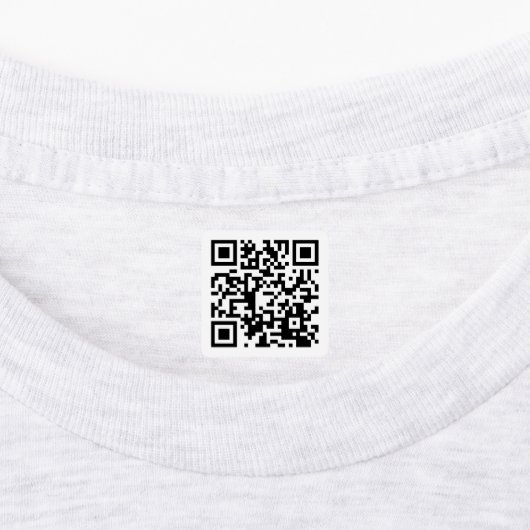 Direct Creëer QR-code | Waterdichte kleding Labels (Aangebracht)