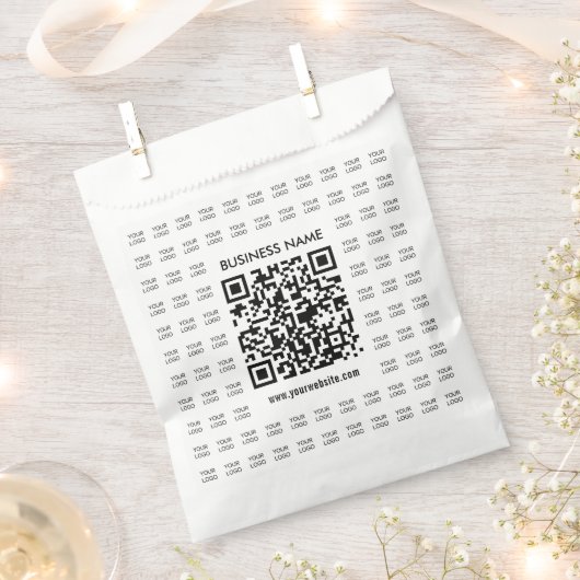 Direct Creëer scanbare QR-code en Logo-patroon Bedankzakje (Geknipt)