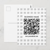 Direct Creëer scanbare QR-code en Logo-patroon Briefkaart (Voorkant / Achterkant)