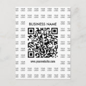 Direct Creëer scanbare QR-code en Logo-patroon Briefkaart (Voorkant)