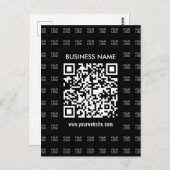 Direct Creëer scanbare QR-code en Logo-patroon Briefkaart (Voorkant / Achterkant)
