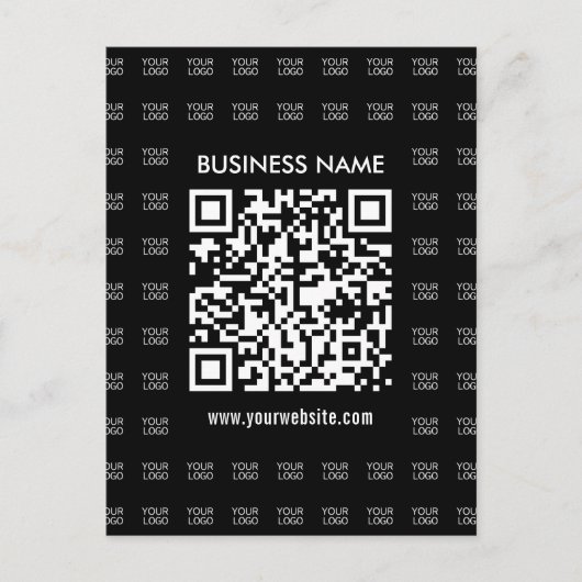 Direct Creëer scanbare QR-code en Logo-patroon Briefkaart (Voorkant)