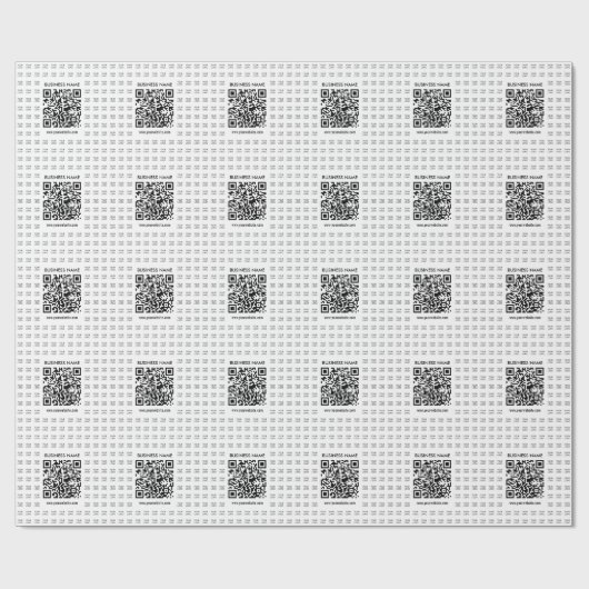 Direct Creëer scanbare QR-code en Logo-patroon Cadeaupapier (Vlak)