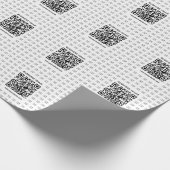 Direct Creëer scanbare QR-code en Logo-patroon Cadeaupapier (Hoek)