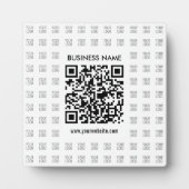 Direct Creëer scanbare QR-code en Logo-patroon Fotoplaat (Voorkant)