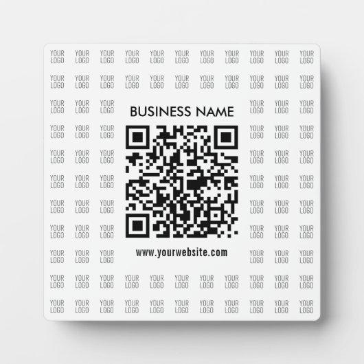 Direct Creëer scanbare QR-code en Logo-patroon Fotoplaat (Voorkant)