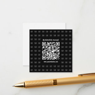 Direct Creëer scanbare QR-code en Logo-patroon Informatiekaartje