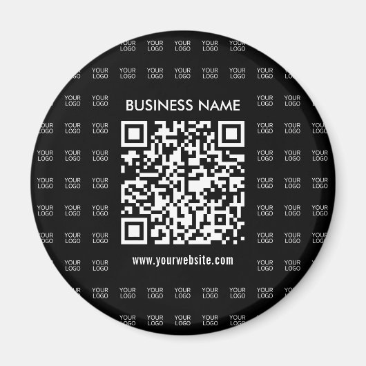 Direct Creëer scanbare QR-code en Logo-patroon Magneet (Voorkant)