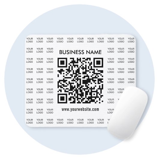 Direct Creëer scanbare QR-code en Logo-patroon Muismat