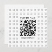 Direct Creëer scanbare QR-code en Logo-patroon Notitiekaartje (Voorkant / Achterkant)
