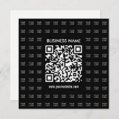 Direct Creëer scanbare QR-code en Logo-patroon Notitiekaartje (Voorkant / Achterkant)