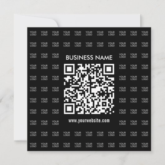 Direct Creëer scanbare QR-code en Logo-patroon Notitiekaartje (Voorkant)