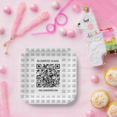 Direct Creëer scanbare QR-code en Logo-patroon Papieren Bordje (Feest)