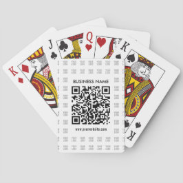 Direct Creëer scanbare QR-code en Logo-patroon Pokerkaarten