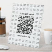 Direct Creëer scanbare QR-code en Logo-patroon Reclamebord Met Voetstuk (Insitu)