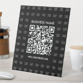 Direct Creëer scanbare QR-code en Logo-patroon Reclamebord Met Voetstuk (Insitu)