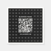 Direct Creëer scanbare QR-code en Logo-patroon Servet (Voorkant)