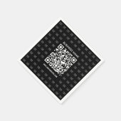 Direct Creëer scanbare QR-code en Logo-patroon Servet (Hoek)