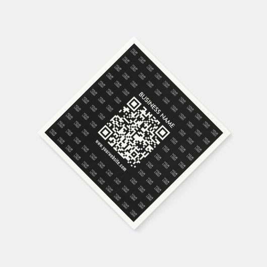 Direct Creëer scanbare QR-code en Logo-patroon Servet (Hoek)