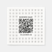 Direct Creëer scanbare QR-code en Logo-patroon Servet (Voorkant)