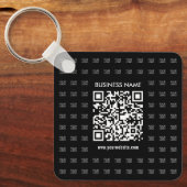 Direct Creëer scanbare QR-code en Logo-patroon Sleutelhanger (Voorkant)