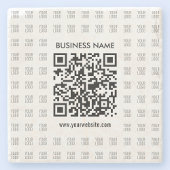 Direct Creëer scanbare QR-code en Logo-patroon Stenen Onderzetter