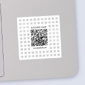 Direct Creëer scanbare QR-code en Logo-patroon Sticker