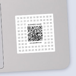 Direct Creëer scanbare QR-code en Logo-patroon Sticker
