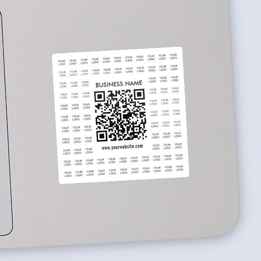 Direct Creëer scanbare QR-code en Logo-patroon Sticker
