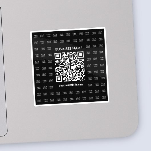 Direct Creëer scanbare QR-code en Logo-patroon Sticker