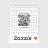 Direct Creëer scanbare QR-code en Logo-patroon Sticker (Vel)
