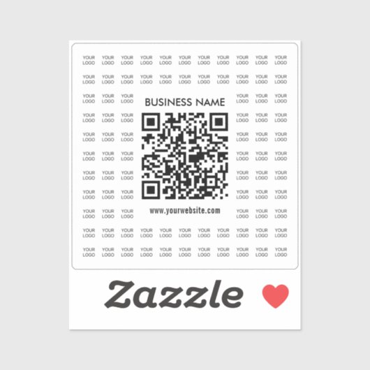 Direct Creëer scanbare QR-code en Logo-patroon Sticker (Vel)