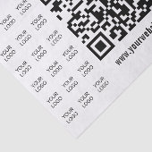 Direct Creëer scanbare QR-code en Logo-patroon Tissuepapier (Detail)