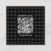 Direct Creëer scanbare QR-code en Logo-patroon Vierkante Visitekaartje (Voorkant)