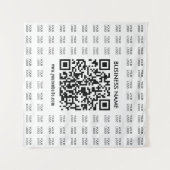 Direct Creëer scanbare QR-code en Logo-patroon Wandkleed (Voorkant (horizontaal))