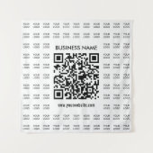 Direct Creëer scanbare QR-code en Logo-patroon Wandkleed (Voorkant)
