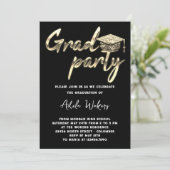 Direct Download Graduparty Afstudeerder Cup Gold Kaart (Staand voorkant)