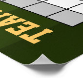 DIRECT DOWNLOAD Voetbal Squares Weddenschap Spel Poster (Hoek)