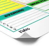 Direct downloaden Dagelijkse Planner Sheet Poster (Hoek)