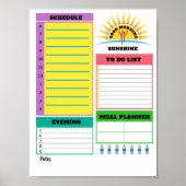 Direct downloaden Dagelijkse Planner Sheet Poster (Voorkant)