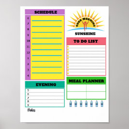 Direct downloaden Dagelijkse Planner Sheet Poster