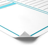 Direct downloaden Daily Planner Sheet Poster (Hoek)