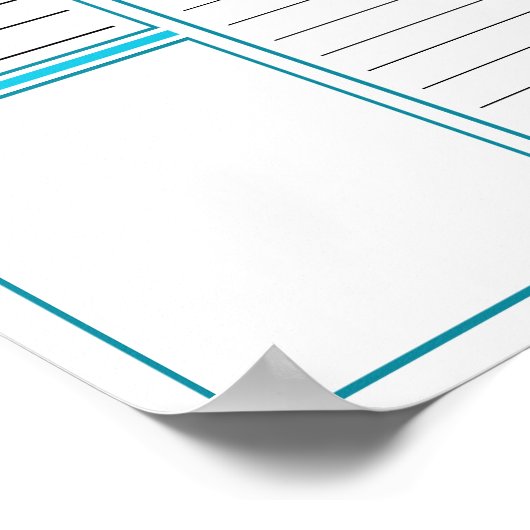 Direct downloaden Daily Planner Sheet Poster (Hoek)