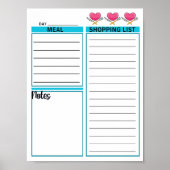 Direct downloaden Daily Planner Sheet Poster (Voorkant)