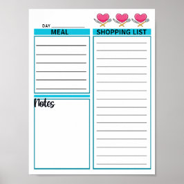 Direct downloaden Daily Planner Sheet Poster