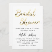 Direct downloaden Vrijgezellenfeest Script White Kaart (Voorkant / Achterkant)